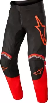 Image of Alpinestars Fluid Speed Motocross Pants, black-red, Size 32, black-red, Size 32