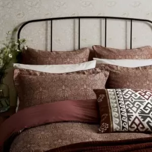 Image of William Morris Crown Imperial Double Duvet Cover, Red