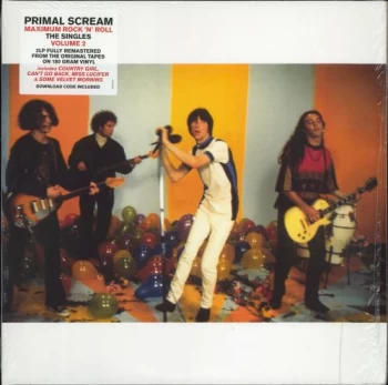 Image of Primal Scream Maximum Rock 'N' Roll The Singles Volume 2 - 180gm 2019 UK 2-LP vinyl set 19075933811