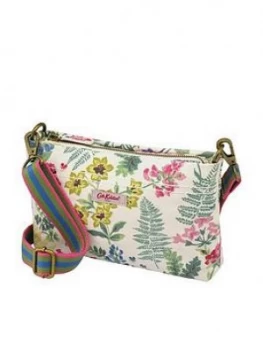 Image of Cath Kidston Twilight Garden Small Zipped Cross Body Bag - Cream
