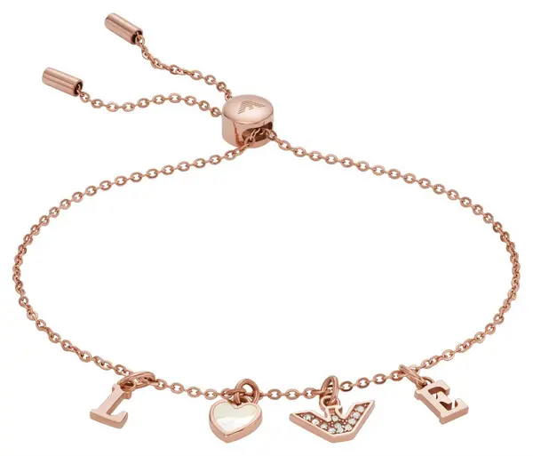 Image of Emporio Armani EGS2956221 Womens Rose Gold-Tone Mother-of- Jewellery