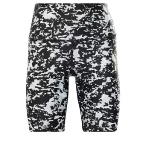 Image of Reebok Speckle Modern Safari Legging Shorts Womens - Black
