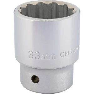 Image of Draper 3/4" Drive Polished Finish Bi Hexagon Socket Metric 3/4" 33mm
