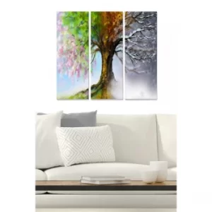 Image of MDF7436501698607 Multicolor Decorative MDF Painting (3 Pieces)