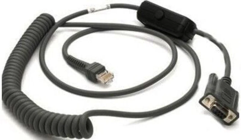Image of Zebra Motorola CBA-R31-C09ZAR serial cable Black 2.8 m CBA-R31-C09ZAR