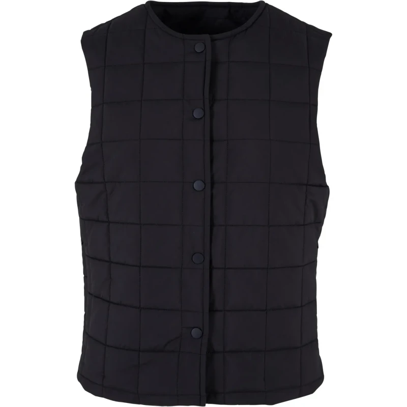 Image of Urban Classics Womens lined sleeveless jacket Urban Classics Noir Female XL