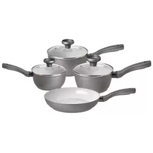 Image of Prestige Earthpot Recycled Non-Stick 4 Piece Saucepan and Frying Pan Set