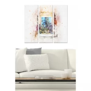 Image of MDF2566128 Multicolor Decorative MDF Painting (3 Pieces)