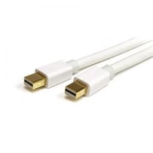 Image of StarTech.com 3m (10 ft) White Mini DisplayPort Cable - M/M