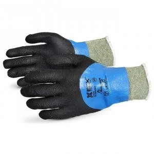 Image of Superior Glove Emerald Cx Liquid Proof KevlarWireCore 8 Black Ref