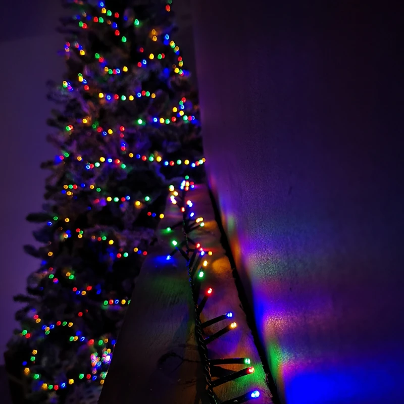 Image of 125m Treebrights Christmas Lights with 5000 LEDs in Multi-Coloured with Timer