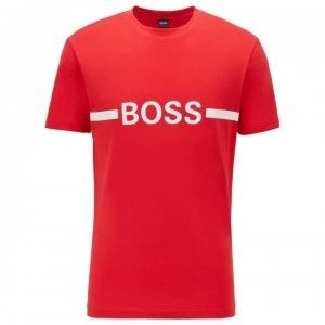 Image of Hugo Boss Stripe Logo T-Shirt Red Size M Men