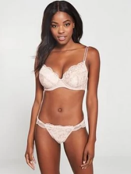 Image of Pour Moi Opulence Lightly Padded Underwired Bra - Mink, Mink, Size 32F, Women