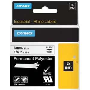 Image of Dymo 1805434 24mm Black On Metallic