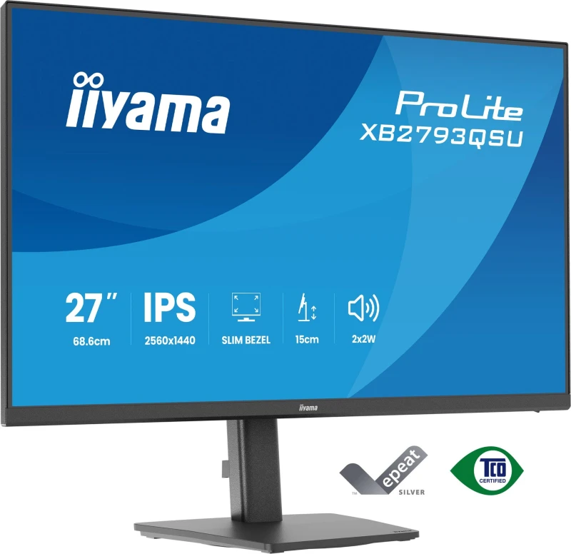 Image of iiyama iiyama ProLite XB2793QSU-B1 computer monitor 68.6cm (27") 2560 x 1440 pixels Quad HD LED Black XB2793QSU-B1