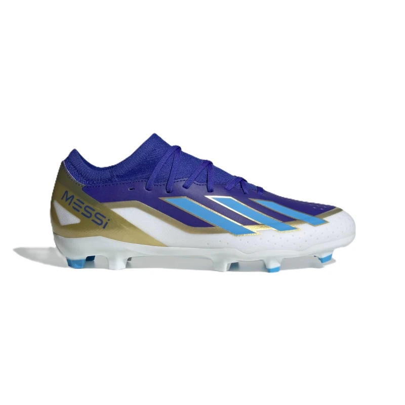 Image of adidas X Crazyfast League Fg Messi Firm Ground Football Boots Mens Lucblu/Blubrs/F male 9 (43.3)