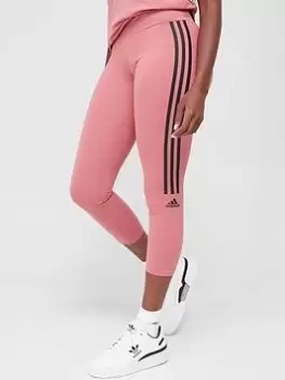 Image of adidas Technical Cotton 7/8 Leggings - Light Red, Light Red, Size S, Women
