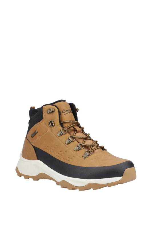 Image of Cotswold Mens Ryeford Waterproof Suede Walking Boots UK Size 11 (EU 45) TAN COT833-TAN-11