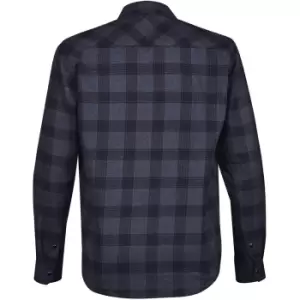 Image of Stormtech Mens Logan Snap Front Shirt (L) (Navy Plaid)