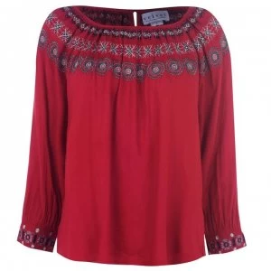 Image of Velvet Nove Top - Red
