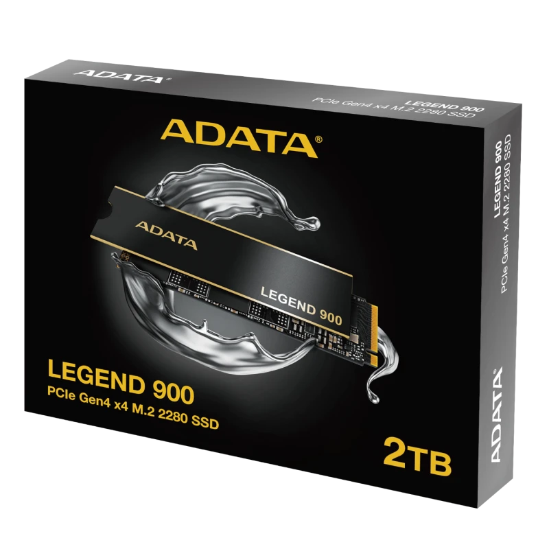 Image of ADATA LEGEND 900 2TB M.2 Gen 4 NVMe SSD - Read 7000MB/s Write 5400MB/s - SLEG-900-2TCS