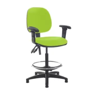Image of Dams MTO Jota Draughtsmans Chair with Adjustable Arms - Belize Red
