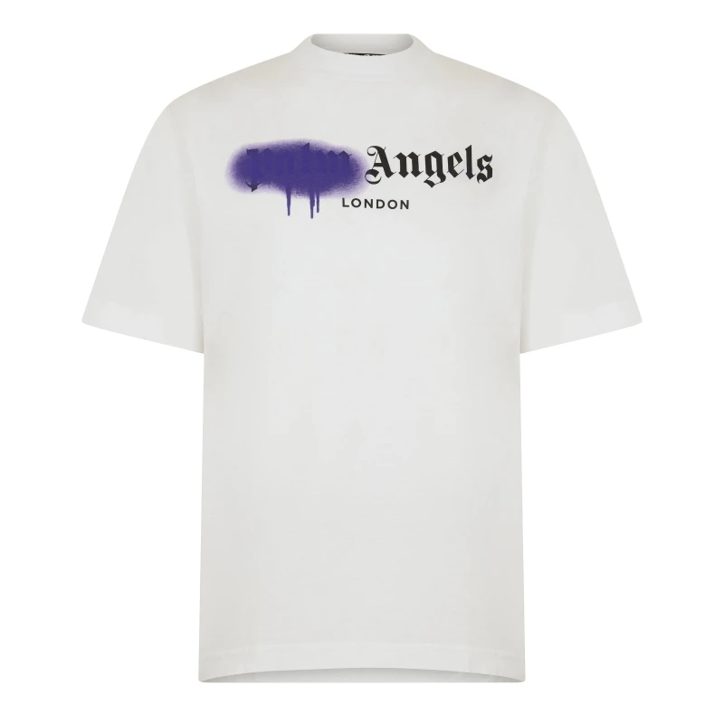 Image of Palm Angels Mens Paris T-Shirt Purple male L