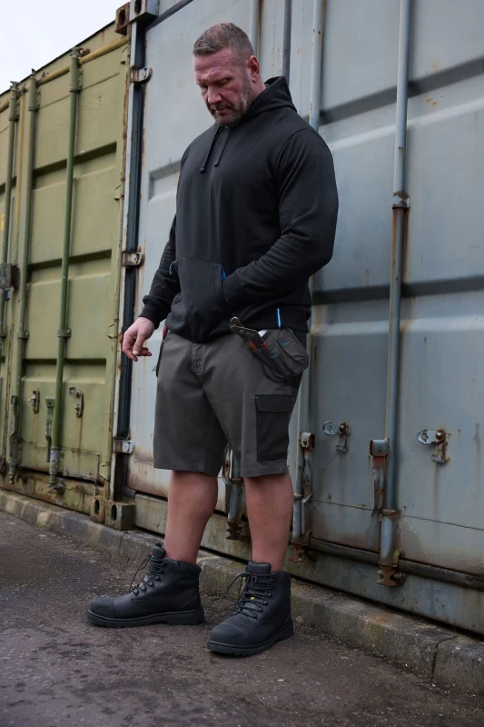 Image of BadRhino BadRhino Men Workwear Cargo Shorts in Black Size: 44R Black 44R Male 5063111481941
