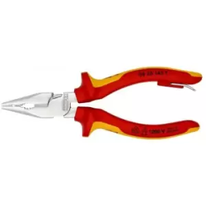 Image of Knipex 145mm VDE Needle-Nose Combination Pliers with Tether Point - N/A