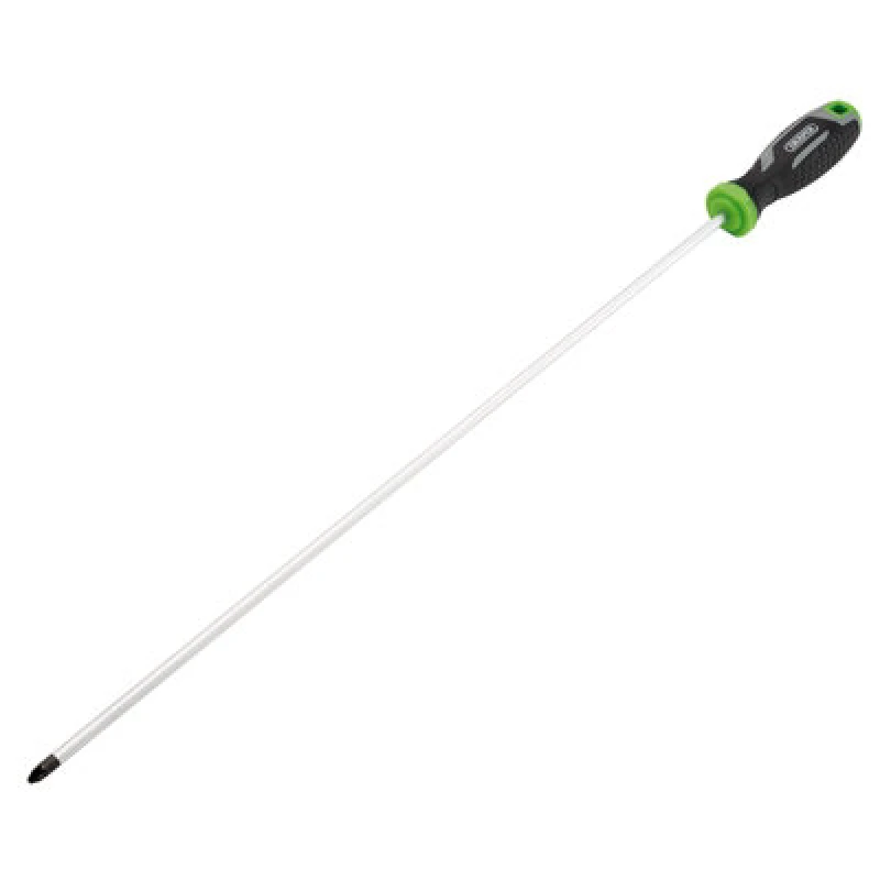 Image of Draper 13376 Pozi Soft Grip Screwdriver, PZ2 x 450mm - 13376 13376
