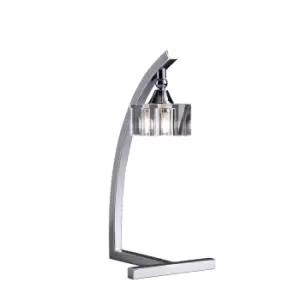 Image of Cuadrax Table Lamp 1 Light G9, Polished Chrome