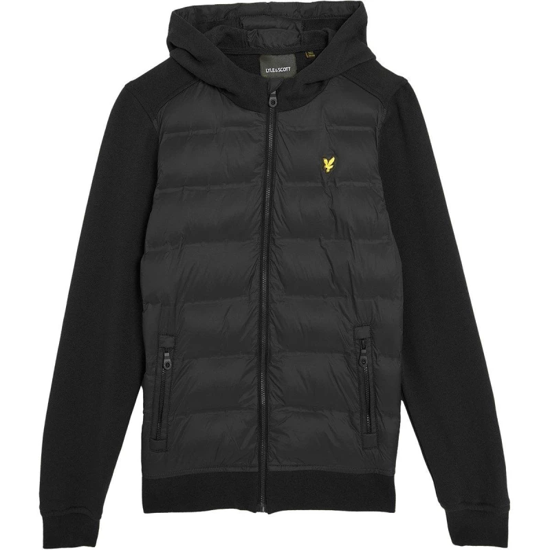Image of Lyle and Scott Kids Lightweight Hybrid Jacket Black Z865 male 8-9Y