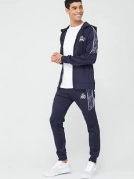 Image of Kings Will Dream Hanley Zip Through Hood Tracksuit - Navy