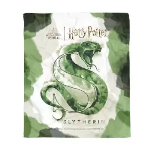 Image of Harry Potter Slytherin Fleece Blanket - M