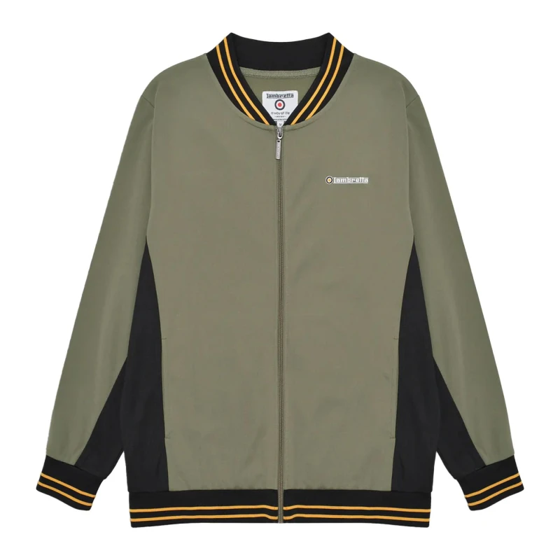 Image of Lambretta Lambretta Men Vintage Track Jacket in Light Khaki Size: Small Light Khaki S Male 5063703659505