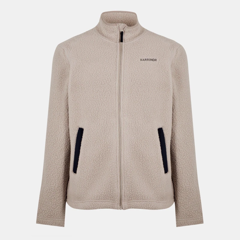 Image of Karrimor Fleece Zip-up Top Mens - Brown Brown S