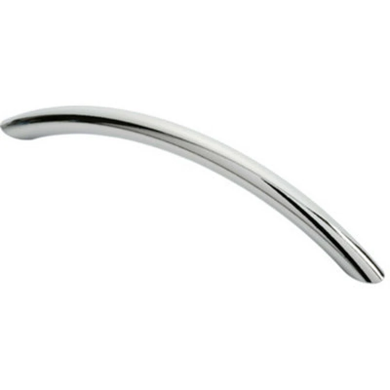 Image of Loops Curved Bow Cabinet Pull Handle 153 x 10mm 128mm Fixing Centres Chrome Multi unisex