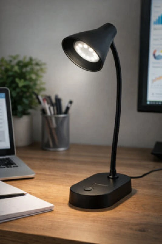Image of Kingavon 2.4W USB LED Desk Lamp - Black