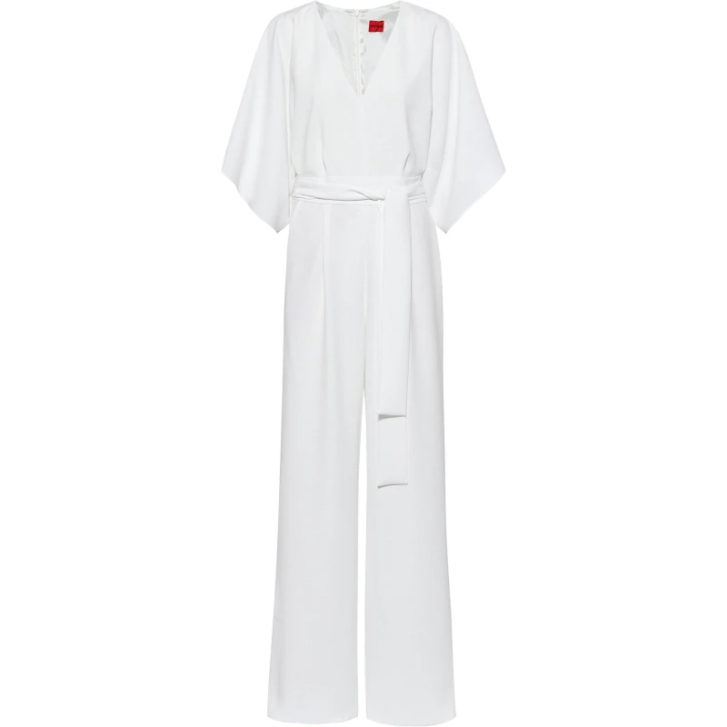 Image of Hugo Womens Kalaisa Wrap Dress Natural female 6 (XS)