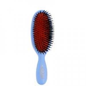 Image of Mason Pearson Pure Boar Bristle Pocket Brush Blue