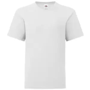 Image of Fruit Of The Loom Childrens/Kids Iconic T-Shirt (9-11 Years) (White)
