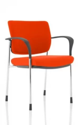 Image of Brunswick Deluxe Chrome Frame Bespoke Colour Back And Seat Tabasco Red With Arms