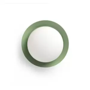 Image of May LED Green Flush Wall, Ceiling Lamp IP44