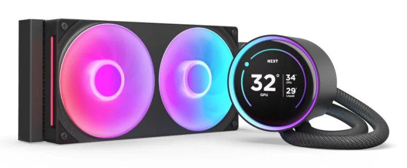 Image of NZXT Kraken 240 Elite V2 Black RGB AIO CPU Water Cooler - 240mm