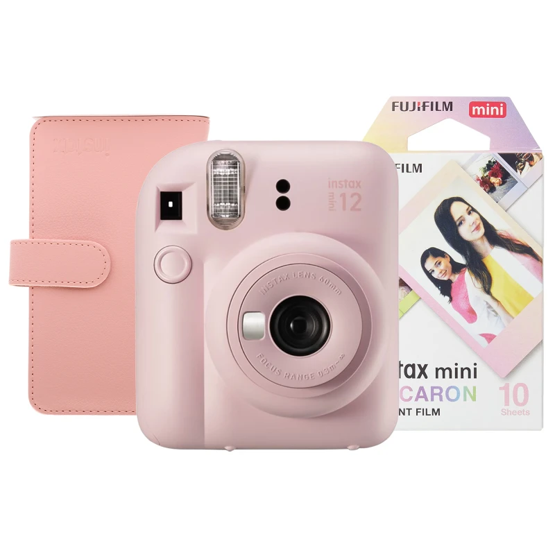 Image of Fujifilm Instax Mini 12 Camera Kit inc 10 Shot Macaron Film & 108