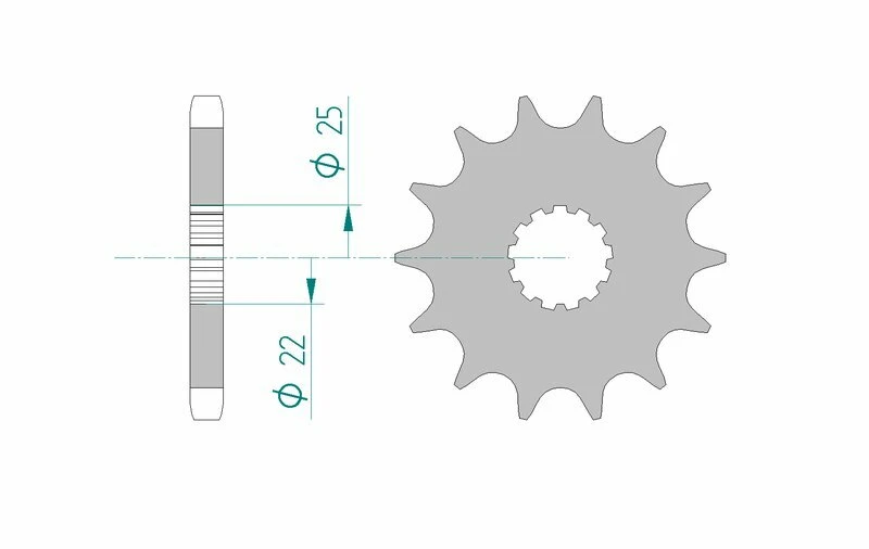 Image of AFAM Steel Standard Front Sprocket 28400 - 530