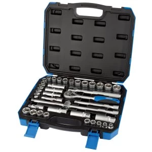 Image of Draper 3/8" Square Drive Combined MM/AF Socket Set (39 Piece)
