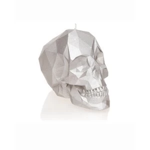 Image of Silver Small Low Poly Skull