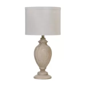 Image of Light Toned Solid Wood Table Lamp