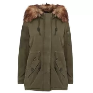 Image of Superdry Milt Parka Coat - Green